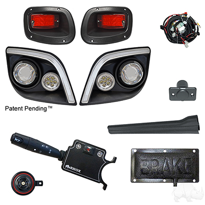 BYO LED Light Kit w/ RGBW LED Running Light, E-Z-Go Express (Deluxe, Pedal Mount)