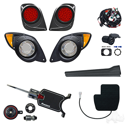 BYO LED Adjustable Light Kit, Yamaha Drive2 12-48V 20+ (Basic, OE Pedal Mount)