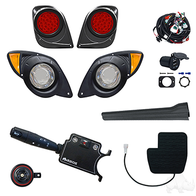 BYO LED Adjustable Light Kit, Yamaha Drive2, 12-48v 20+ (Deluxe, OE Pedal Mount)