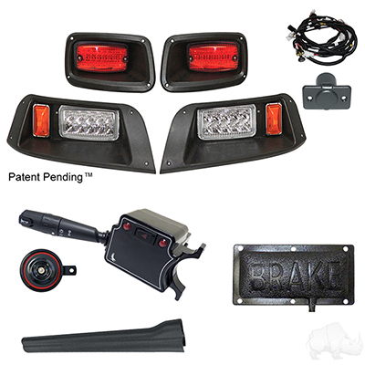 Build Your Own LED Adj. Light Kit, E-Z-Go TXT 96-13 (Deluxe, Pedal Mount)