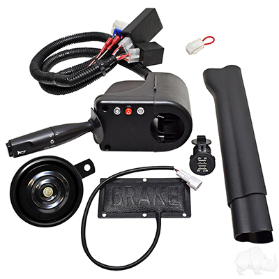 Complete Turn Signal Kit with Brake Pad, 12V, Club Car Tempo, Precedent