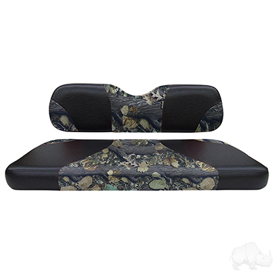 RHOX Front Seat Cushion Set, Sport Black/Camo, E-Z-Go TXT 96-13