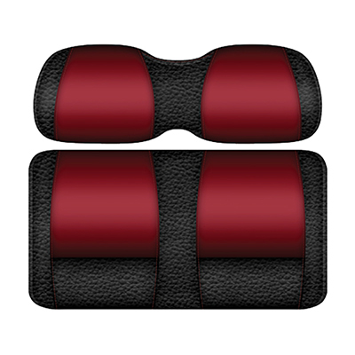 DoubleTake Veranda Front Cushion Set, Club Car DS New Style 00+, Black/Ruby