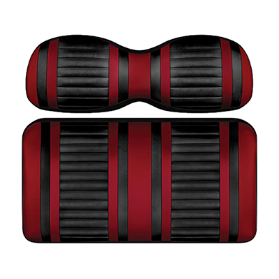 DoubleTake Extreme Seat Pod Cushion Set, Club Car DS New Style 00+, Black/Ruby