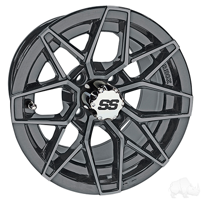 RHOX RX380, Gun Metal, 12x7 ET-25