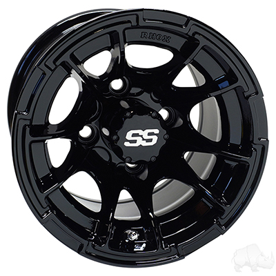 RHOX RX392, Gloss Black, 10x7 ET-25