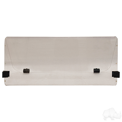 Windshield, Impact Modified Clear 2 Piece, Club Car DS Old Style 84-99
