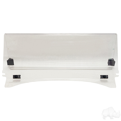 Windshield, Impact Modified Clear 2 Piece, Club Car Tempo, Onward, Precedent