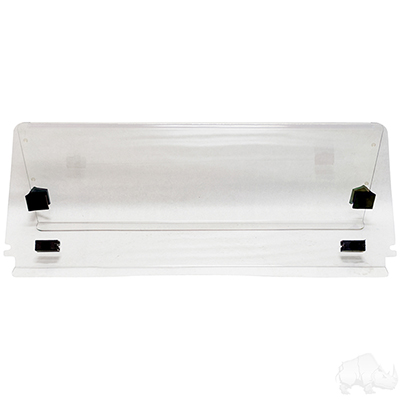 Windshield, Impact Modified Clear 2 Piece, E-Z-Go TXT 14+