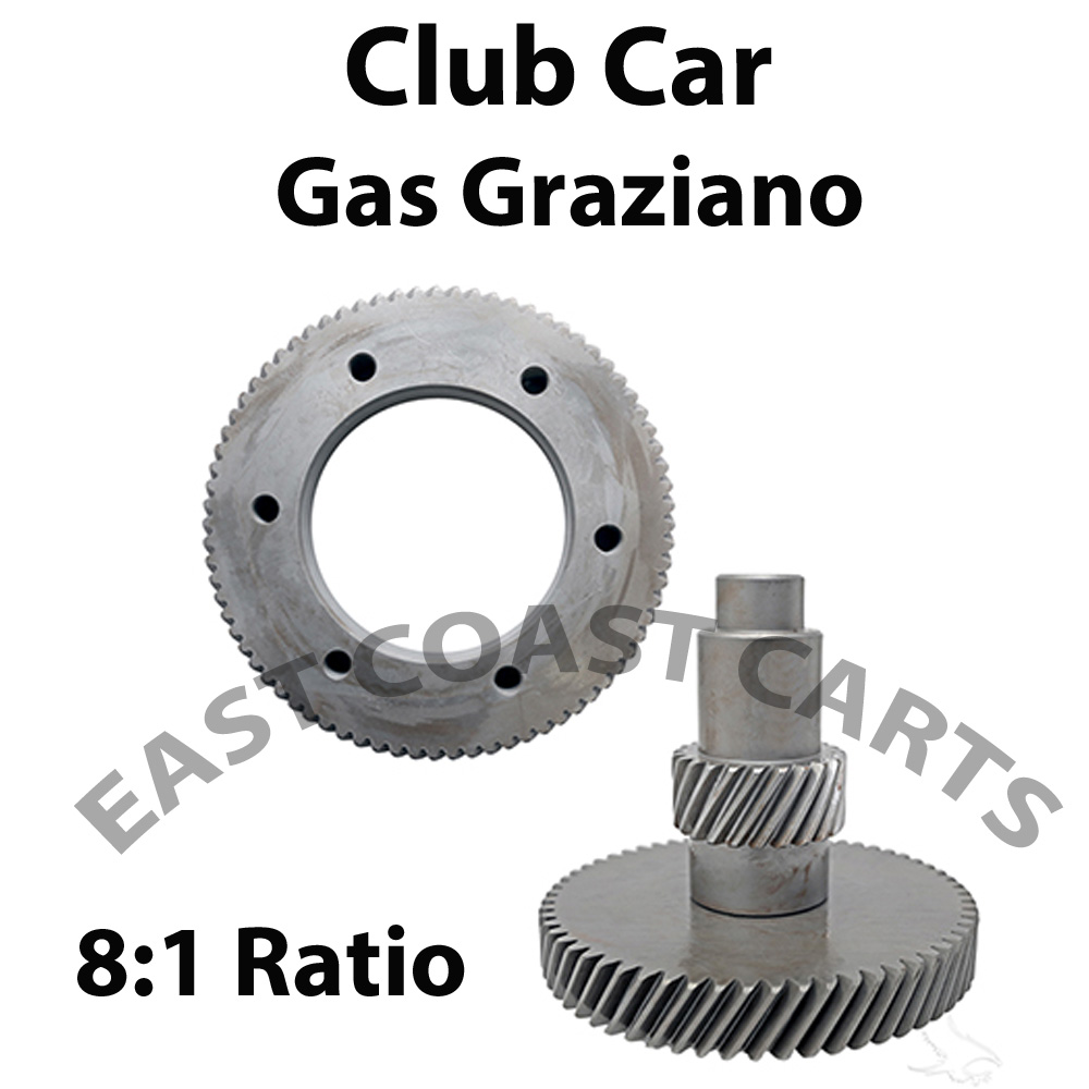 Club Car 2007'-2014' GAS Carts High Speed Gears Graziano Axle 8:1 Ratio Gear Set