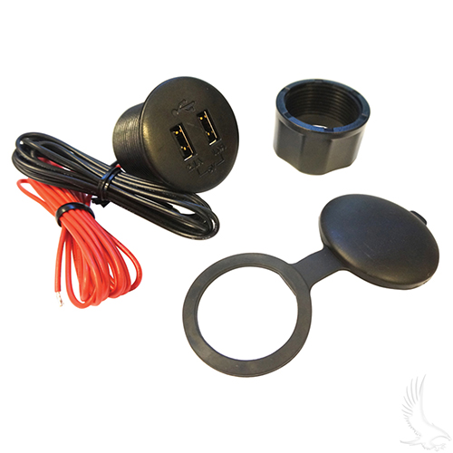 Charging Receptacle, USB Dual Port, Water Proof