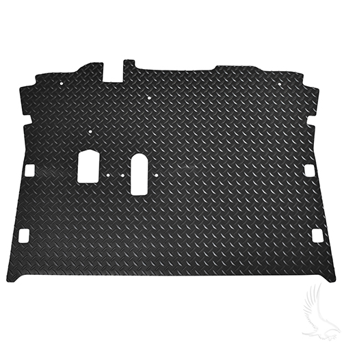 Floor Mat, Diamond Plate Rubber, E-Z-Go RXV 08+
