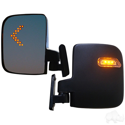 Mirror, Side LED, SET OF 2, 12V-48V, 2 wire