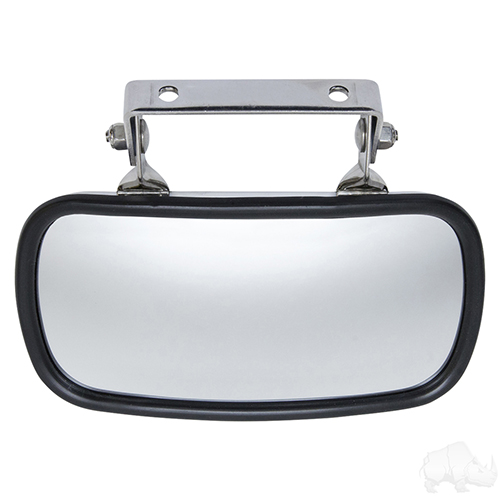 Universal 180 Degree Convex Roof Mount Mirror, Stainless