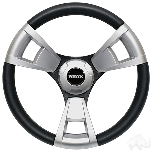 Fontana Steering Wheel, Brushed, Club Car Precedent Hub