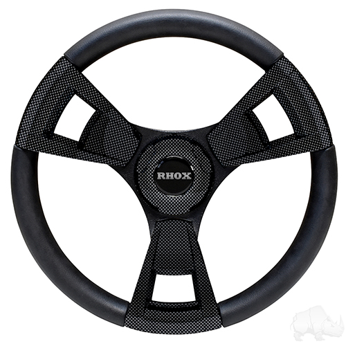 Fontana Steering Wheel, Carbon Fiber, Club Car E-Z-Go Hub