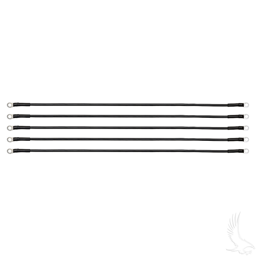 Battery Cable, PACK OF 5, 26" 6 Gauge Black