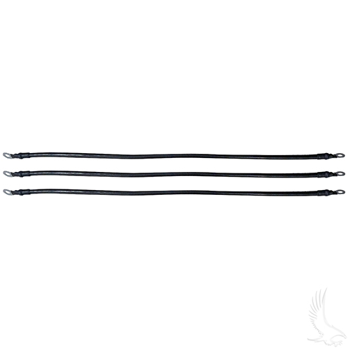Battery Cable SET, Includes (3) 26" 4 gauge, Club Car Tempo, Onward, Precedent