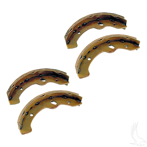 Brake Shoes, SET OF 4, E-Z-Go RXV, Gas 97-09.5/Elec 96-09.5, Workhorse 96+, Yamaha G2-G22 94-06