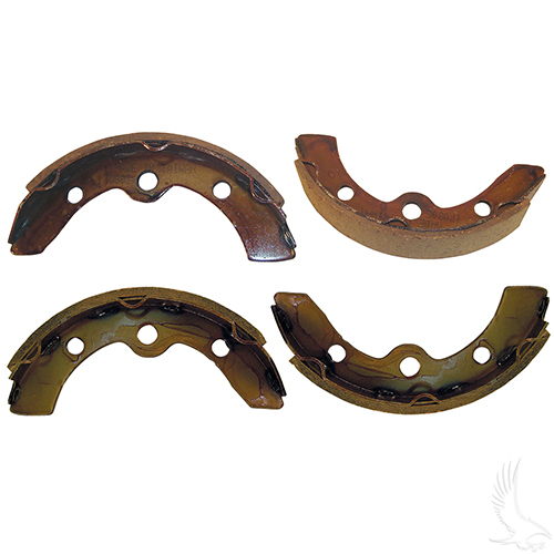 Brake Shoes, SET OF 4, E-Z-Go 87-96, 09.5+, Club Car DS 95+, Prec, Yamaha G1/G2/G8/G9 82-93