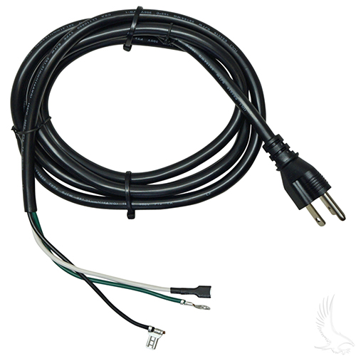 AC Cord, 3 prong plug 48V, Club Car PowerDrive Chargers 48V Electric 95+