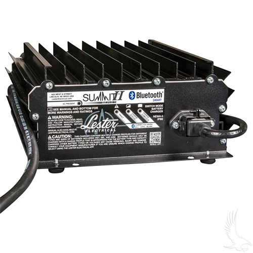 Battery Charger, Lester Summit Series II, 36-48V Auto Ranging Voltage 13-18A, E-Z-Go Industrial 48V
