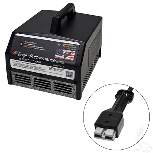 Battery Charger, Eagle Performance Series, 36 Volt 15 Amp Output, SB50 Plug