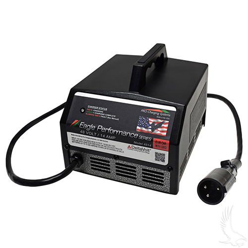 Battery Charger, Eagle Performance Series, 48V 14 Amp Output Club Car w/OBC