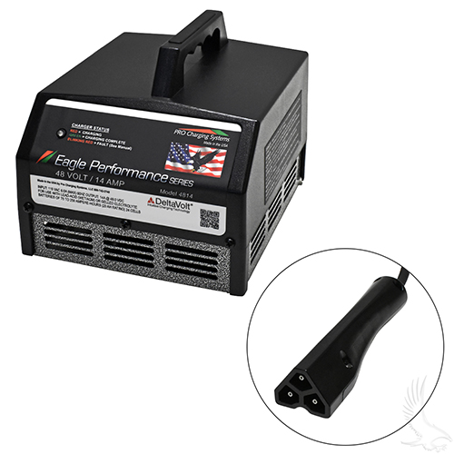 Battery Charger, Eagle Performance Series, 48 Volt 14 Amp Output, E-Z-Go 3-Pin