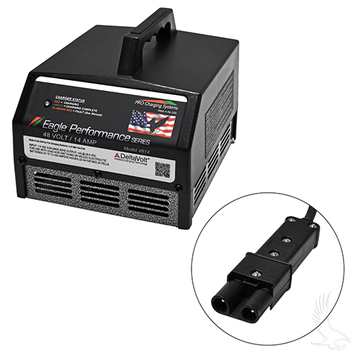 Battery Charger, Eagle Performance Series, 48 Volt 14 Amp Output, Yamaha 2-Pin