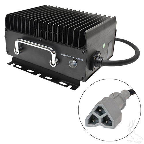 Admiral Advantage Plus High Frequency Golf Car Charger, E-Z-Go 3 Pin, 48 V 15 Amp