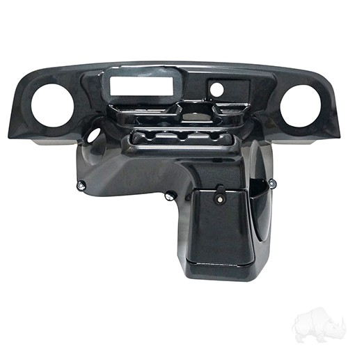 Dash, Deluxe with Radio/Speaker Cutout, Carbon Fiber, E-Z-Go TXT 94-13