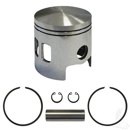 Piston and Ring Assembly, Standard Size, E-Z-Go 2-cycle Gas 89-93 2 port oversized pistons