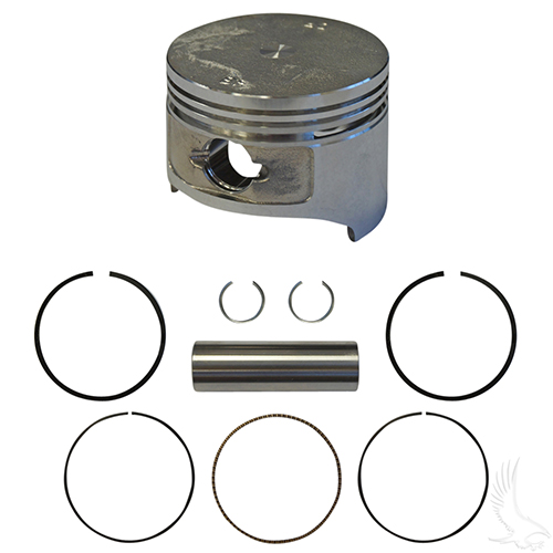 Piston and Ring Set, Standard Size, E-Z-Go 4-cycle Gas 91+ 295cc only