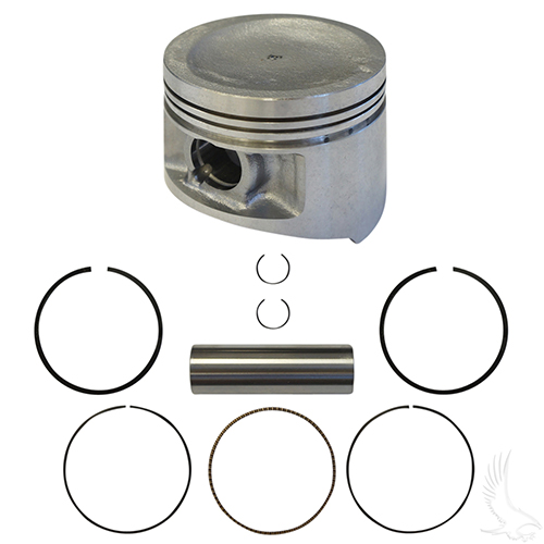 Piston and Ring Assembly, +.25mm, Yamaha G20, G16, G11 97+