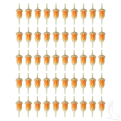 Fuel Filter, BAG OF 50, E-Z-Go TXT 94+, RXV, Club Car 92+, Yamaha G1 78-89, G14/16/20-Drive 4 Cy 94+