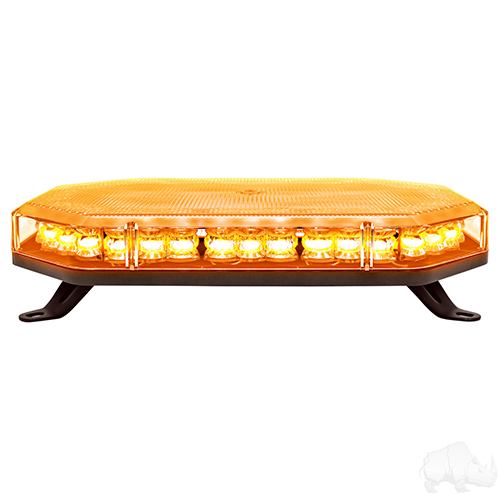 LED Strobe Light Bar, 14" Roof Mount Amber, 10-30V