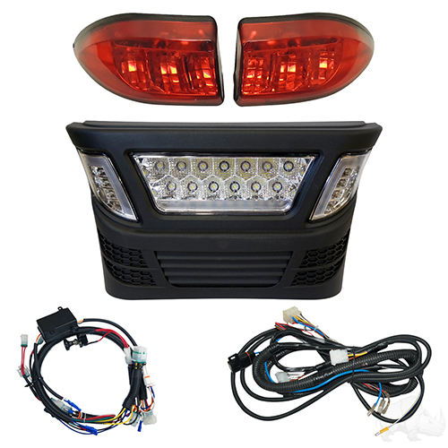 RHOX LED Light Bar Bumper Kit w/ Multi Color LED, Club Car Precedent Electric 04-08.5