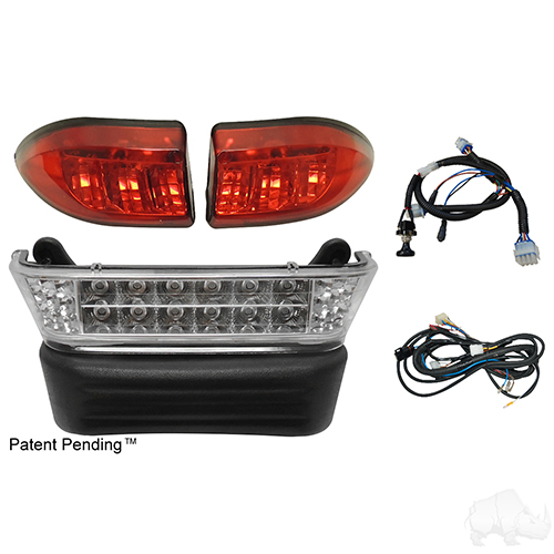 LED Super Saver Light Bar Kit, Club Car Precedent Electric 08.5+ w/ 12V Batteries
