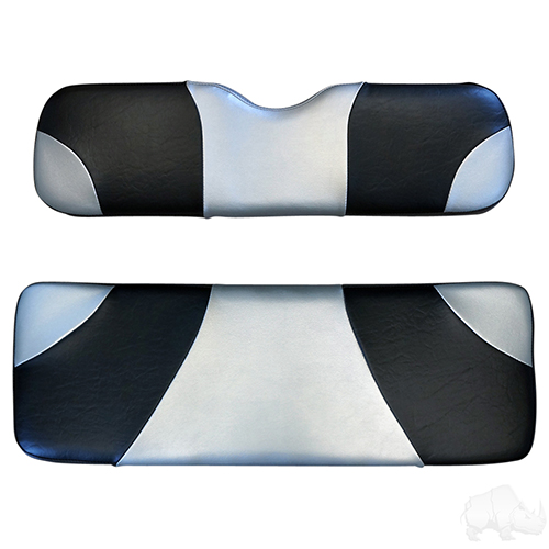 Cushion Set, RHOX Rhino Seat Sport Black/Silver