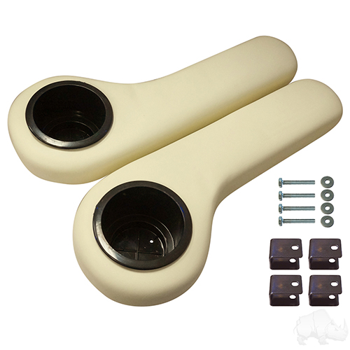 Seat Kit Arm Rest Set with Cup Holder, Oyster