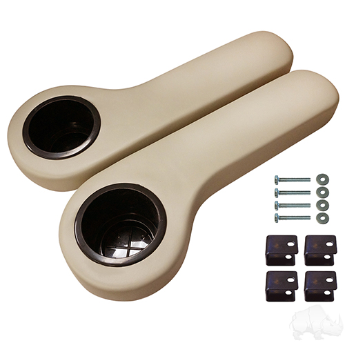 Seat Kit Arm Rest Set with Cup Holder, Stone