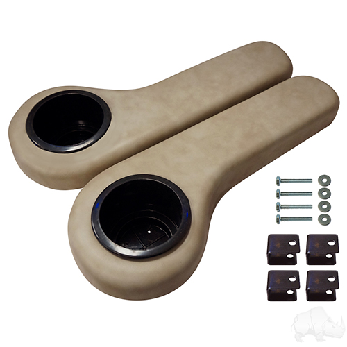 Seat Kit Arm Rest Set with Cup Holder, Stone Beige