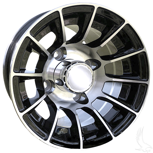 AC558, Machined Gloss Black, 10x7 ET 15.5