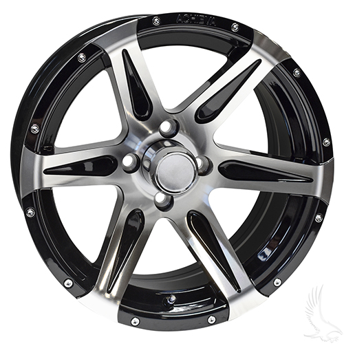 AC618, Machined Gloss Black, 15x7 ET-25