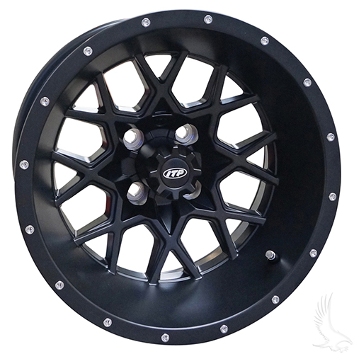ITP Hurricane, Matte Black w/ Center Cap, 14x7 2:5