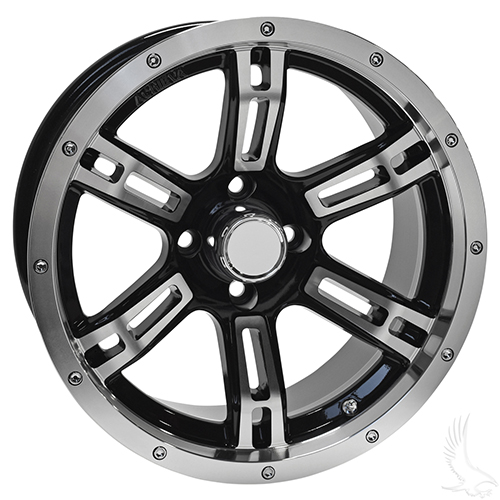 AR638, Machined Gloss Black, 15x7 ET -25