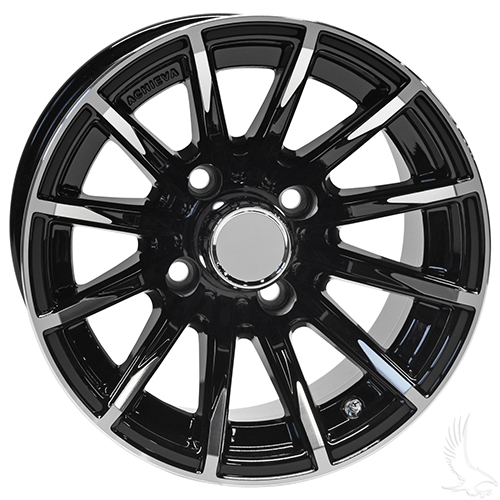 AR712, Machined Gloss Black, 12x7 ET -25