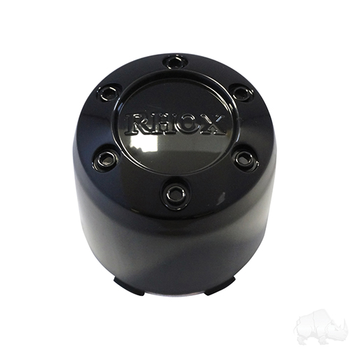 Center Cap, RHOX Snap-in Black Plastic 2.65"