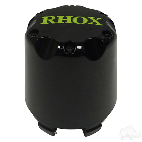 Center Cap, Black with Green RHOX